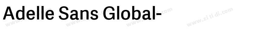 Adelle Sans Global字体转换
